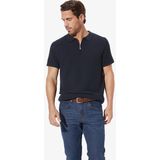 VARDUN - Poloshirt - Donkerblauw - Katoen - Geraffineerd Ontwerp