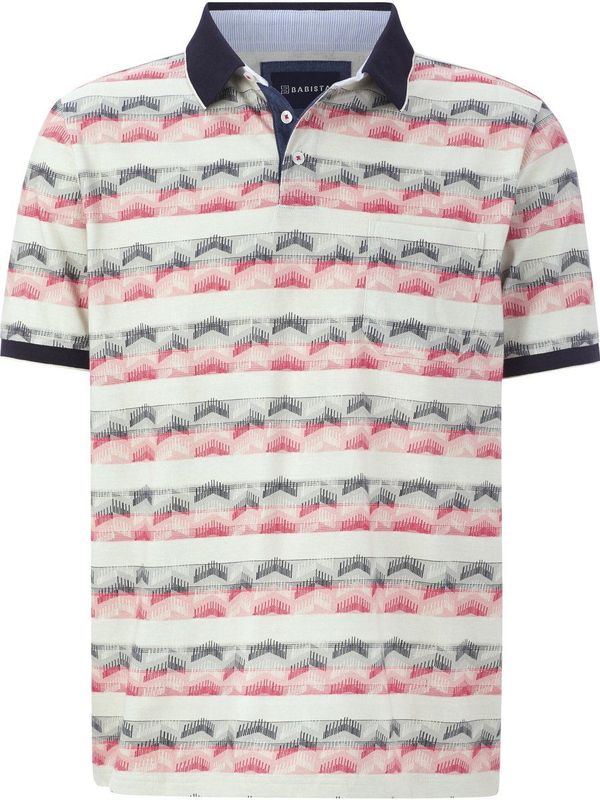 Poloshirt ILLIAN rood patroon