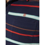 Poloshirt NARLAN donkerblauw gestreept