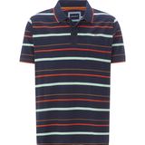 Poloshirt NARLAN donkerblauw gestreept