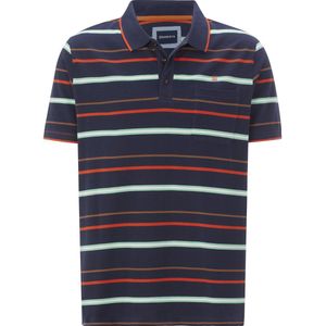Poloshirt NARLAN donkerblauw gestreept