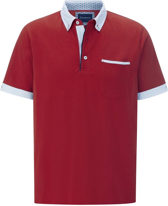 Babista - FIOREZZENTO - Poloshirt - Rood - Met Borstzak - 100% Katoen