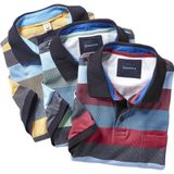 Poloshirt TAVELLA rood gestreept