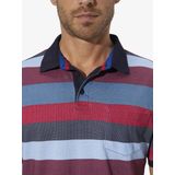 Poloshirt TAVELLA rood gestreept