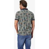 Poloshirt - GARLEN - Poloshirt - Olijf - Bloemenpatroon