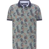 Poloshirt - GARLEN - Poloshirt - Olijf - Bloemenpatroon