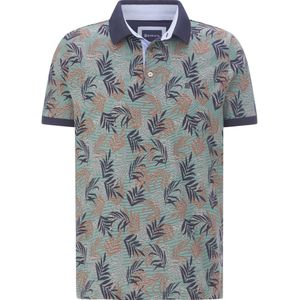 Poloshirt - GARLEN - Poloshirt - Olijf - Bloemenpatroon