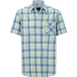 Overhemd KENDRIL - Lichtgroen - Korte Mouwen - Geruit