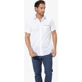 Overhemden - THARIN - Set van 2 - Wit en Lichtblauw