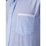 Overhemden - THARIN - Set van 2 - Wit en Lichtblauw