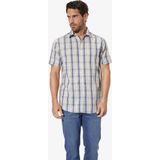 Overhemd - Geel - NAVOR - Korte Mouwen - Geruit