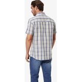 Overhemd - Geel - NAVOR - Korte Mouwen - Geruit