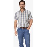 Overhemd - Geel - NAVOR - Korte Mouwen - Geruit