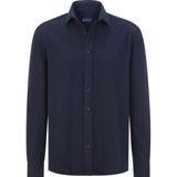 BRANAR - Overhemd - Donkerblauw - Piquéstof - Lange Mouwen