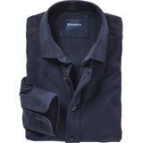BRANAR - Overhemd - Donkerblauw - Lange Mouwen - Piquéstof - Kent-kraag
