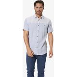 JUVINO - Overhemd - Lichtblauw - Korte Mouwen - Patroon