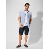 JUVINO - Overhemd - Lichtblauw - Korte Mouwen - Patroon