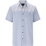 JUVINO - Overhemd - Lichtblauw - Korte Mouwen - Patroon