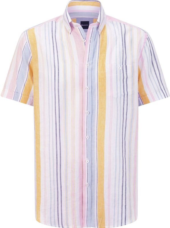 OSWALDO - Overhemd - Korte Mouwen - Streepdessin - Lichtgewicht - Met Zak