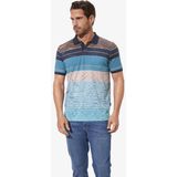 Poloshirt - Blauw - ULRICO - Met Kraag en Knoopsluiting