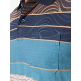 Poloshirt - Blauw - ULRICO - Met Kraag en Knoopsluiting