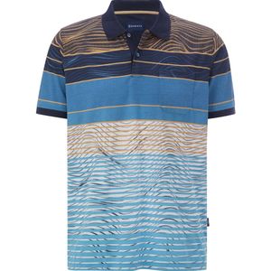 Poloshirt - Blauw - ULRICO - Met Kraag en Knoopsluiting