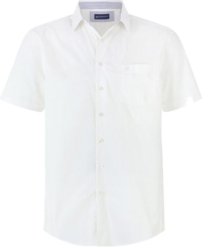Overhemd - Wit - EVARISTO - Korte Mouwen