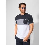 HAIMON - T-shirt - Wit Blauw