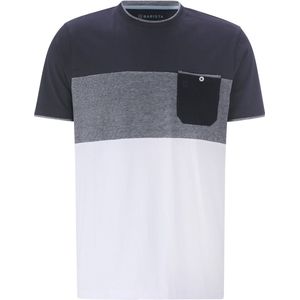 HAIMON - T-shirt - Wit Blauw