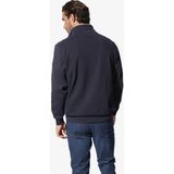 MODORO - Sweatshirt - Blauw - Katoen - Opstaande Kraag