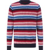 TIMOTEO - Trui - Donkerblauw - Gebreid - Streepdessin