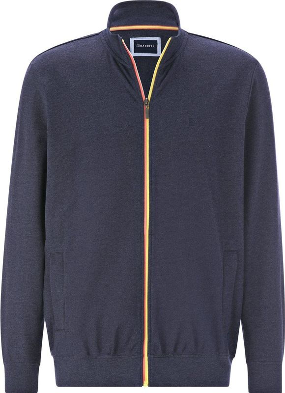 ULVIN - Sweatjack - Gemêleerd - Hoge Kraag - Elastische Manchetten