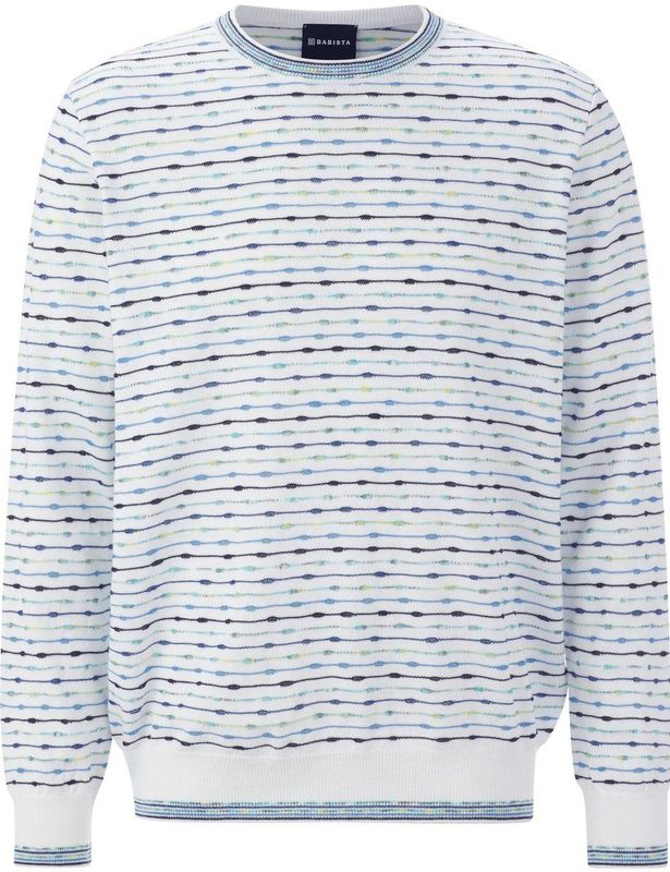 WENCESLAS - Trui - Wit - Gebreid Patroon