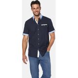 Babista - FLOREVETTO - Overhemd - Donkerblauw - Korte Mouwen