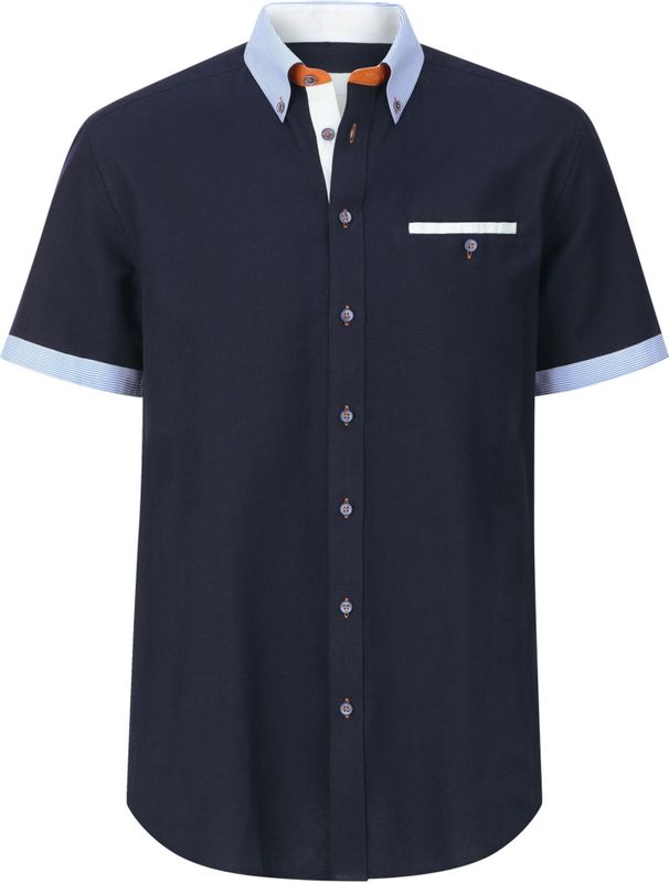 Babista - FLOREVETTO - Overhemd - Donkerblauw - Korte Mouwen