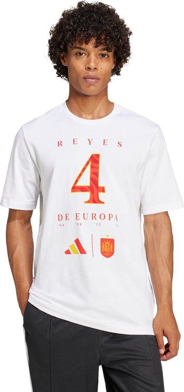 Adidas - Spain Euro Winner 24 T-shirt - Rood - 100% Katoen