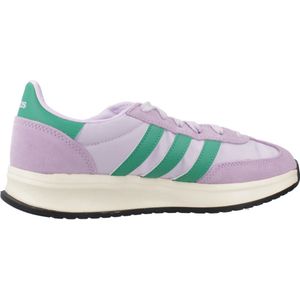 Adidas - Run 70s 2.0 - Sneakers - Zwart - Leren Bovenwerk - Cloudfoam Demping