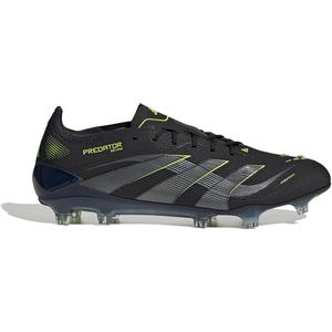 adidas - Predator Elite - Voetbalschoenen - Zwart Donkergrijs Neongeel - FG