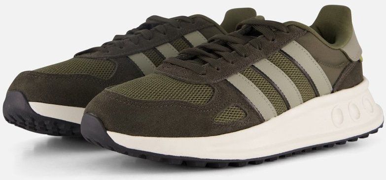 Adidas - Run 84 - Schoenen - Grijs - Textiel en Leer - Cloudfoam Demping