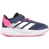 SNEAKER - Shadow Navy/Silver Metallic/Lucid Pink - Klittenbandsluiting - Rubber