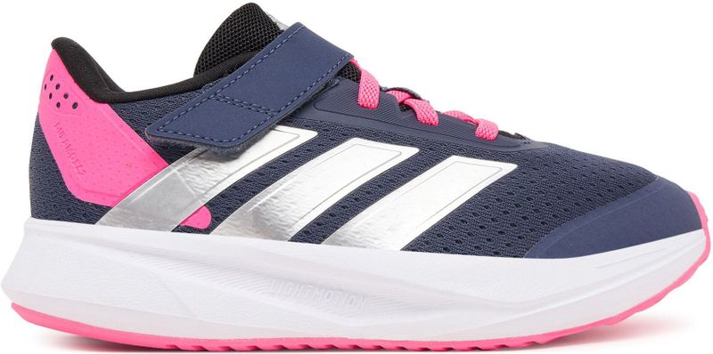 SNEAKER - Shadow Navy/Silver Metallic/Lucid Pink - Klittenbandsluiting - Rubber
