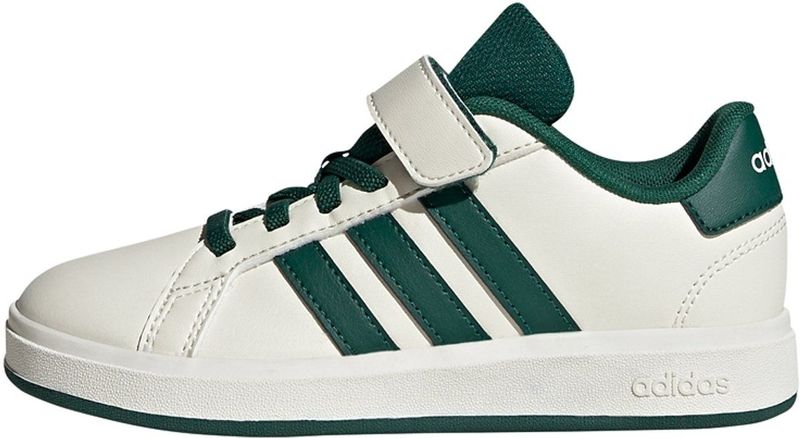 adidas Uniseks-Kind GRAND COURT 2.0 SHOES CHILDREN, Off White/Collegiate Green/Core Black, 30 EU