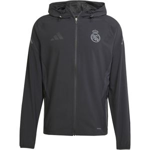 Adidas Real Madrid Tiro 25 Pro Vis Tech Travel Jacket - Zwart