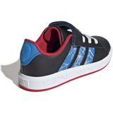 ADIDAS - Grand Court Spider-Man - Sneakers - Zwart - Synthetisch Materiaal