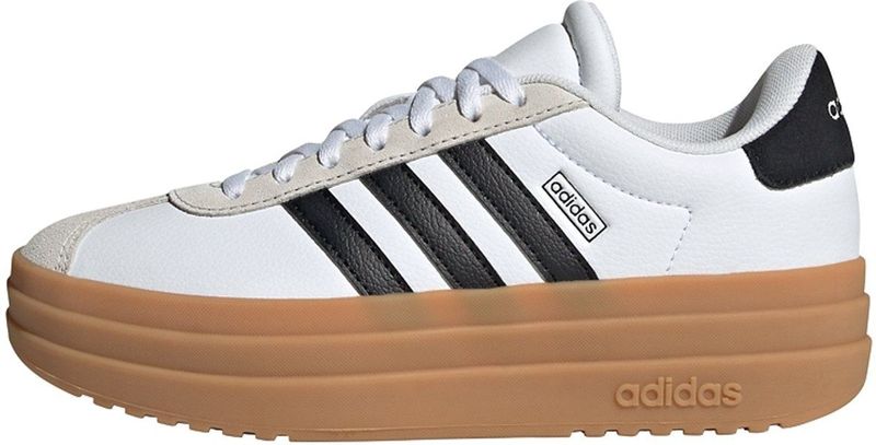 adidas uniseks-kind VL COURT BOLD SHOES JUNIOR, Cloud White/Core Black/Gum, 35 1/2 EU