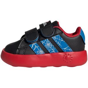 adidas - Grand Court - Sneakers - Zwart - Kids - Marvel Spider-Man