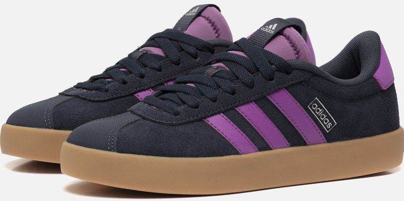 adidas - VL COURT 3.0 - Sportschoenen - shadow navy/purple burst/silver met.