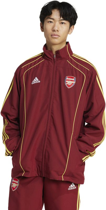 adidas - Arsenal Urban Purist - Trainingsjack - Rood Geel Wit - 100% Gerecycled Polyester