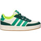 adidas - Moderne Sneakers - Zwart - Synthetisch Leer - Rubberen Zool