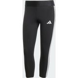adidas - Sportswear Essentials 3-Stripes Legging - Dames - Zwart - 93% Katoen / 7% Elastaan